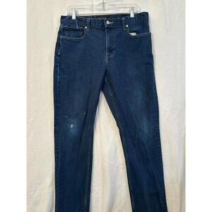 Free Assembly Men's Slim Jeans 34x30 Dark Wash Blue Stretch Denim